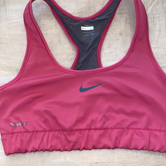 3 Nike Dri Fit  Pro Smooch Sports Bras - Picture 3 of 4